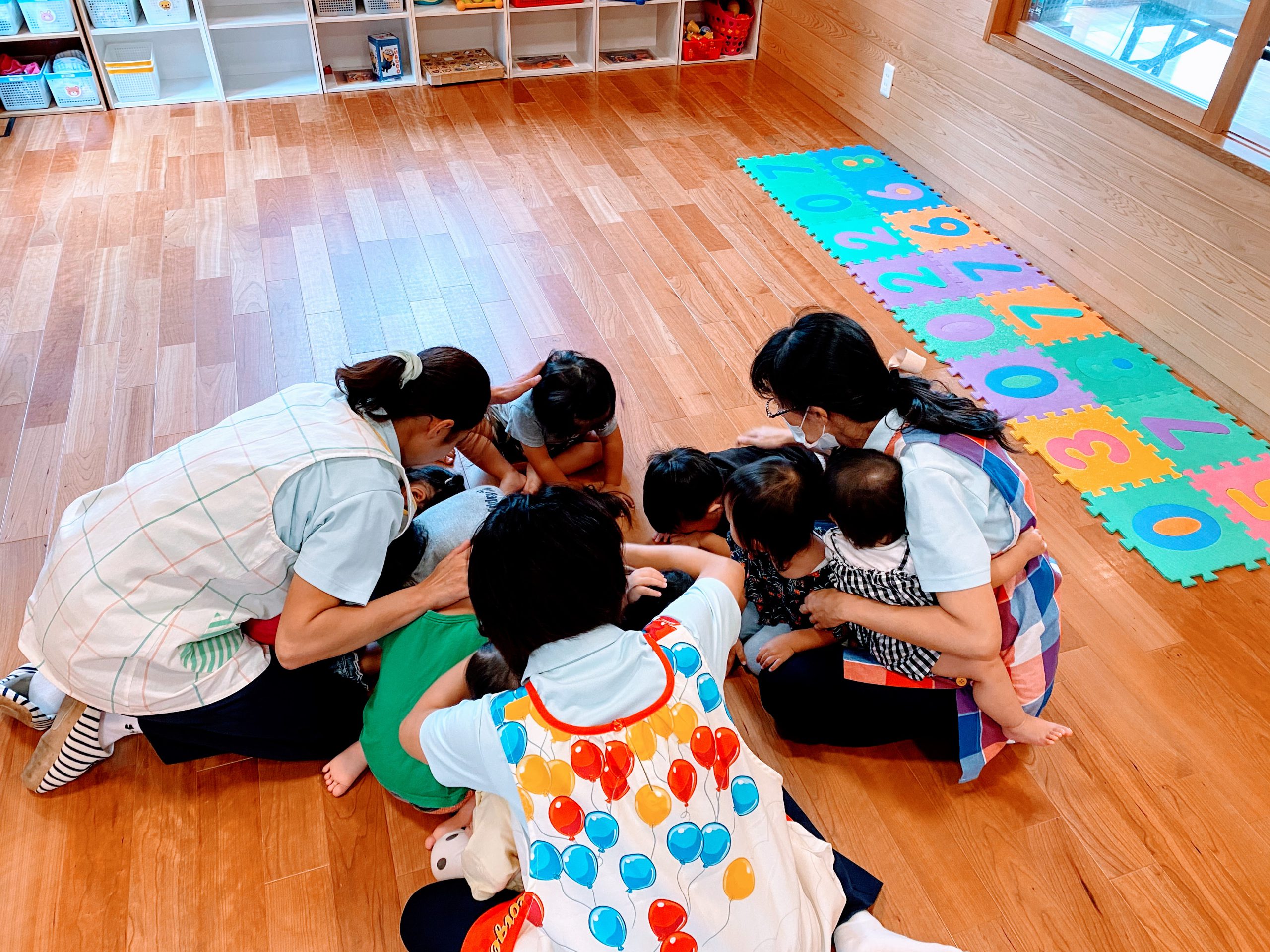 地震訓練を行いました( • ̀ω•́ )✧